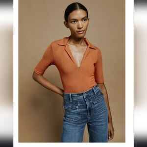 Reformation Thomas Knit Top Small Cider
